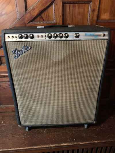 Vintage Fender Bassman Ten ~  4 Speaker Amp Head Cabinet ~  Silver Face ~  Works Great