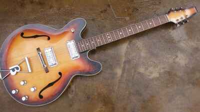 Vintage 1967 Baldwin 706 hollowbody electric guitar 335 style original SB finish