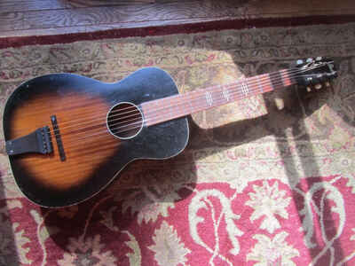 Vintage Harmony Stella Acoustic Guitar model # H-918  from the 1940s