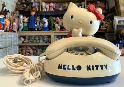 TELEFONO TELEFONO VINTAGE GRANDE HELLO KITTY MADE IN JAPAN SANRIO 1976 giocattolo plastica