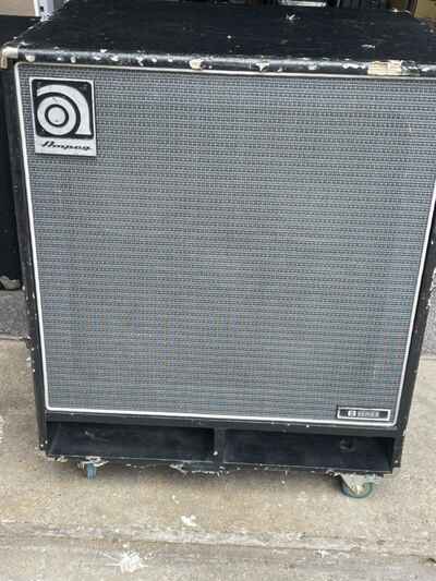 VINTAGE AMPEG bass cabinet amplifier MODEL B410 HLF   great low end sound