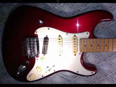 Fender 1985? Japan Stratocaster  In Candy Red SSH Pu Good Condition