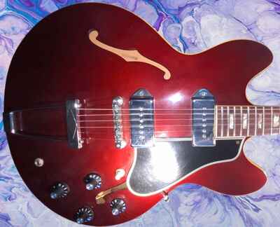 ? 1963 / 6 Gibson USA ES-330 Metallic Maroon SS Gibson P90s Good Condition ?