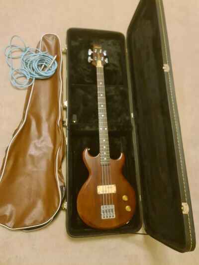 Aria Pro II CSB-300 Cardinal Series Bass Guitar 1981 Walnut Japan