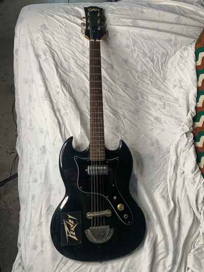 Vintage 1970??s Pan Electric Guitar Made In Japan For Parts Or Repair