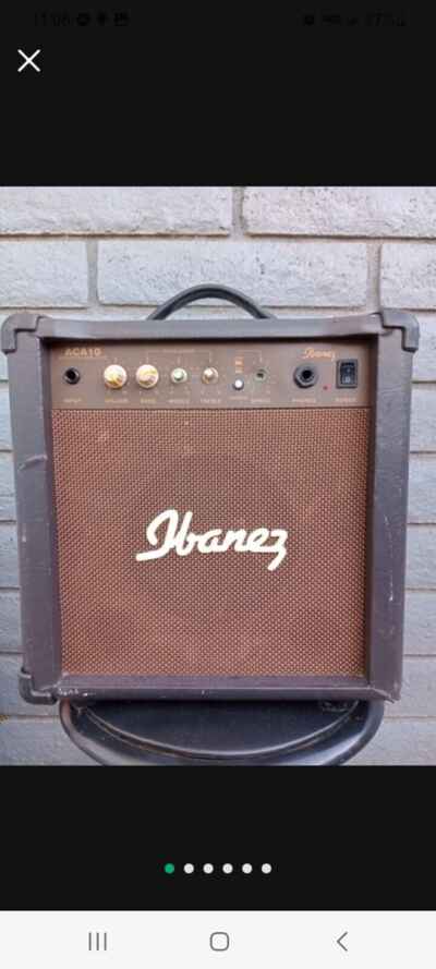 Vintage Ibanez ACA 10 watt Acoustic Guitar Amp (limited edition with chorus)