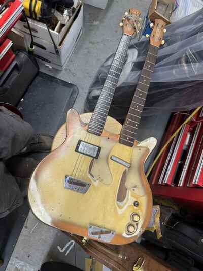 1964 Ish?? Danelectro Double Neck 3923? Copper Burst