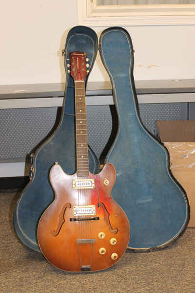 1960s Harmony Rocket Double Pickup H54 Sunburst NEEDS REPAIR SWITCH, KNOBS, ETC.