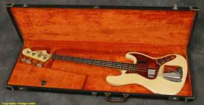 1965 Fender Jazz Bass Olympic White 100% Original