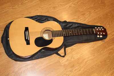 Vintage Hohner Model HW 03 Acoustic Guitar With Case