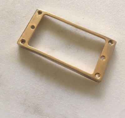 Gold Pickup Humbucker Ring Mount Gibson LP CURVED Bottom METAL Non Slanted OLD