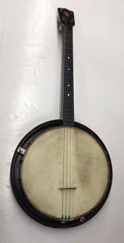 GIBSON KALAMAZOO VTG RARE BANJO 4 STRING 1938 SUNBURST ORIGINAL ALLIGATOR CASE