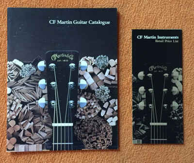 ORIGINAL Vintage- CF Martin Guitar Catalog 1977 -32 pages + Price List - Mint