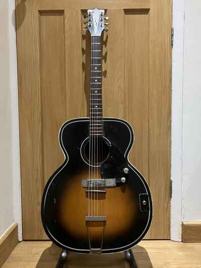 Kay Jumbo Acoustic From 50. Sears. Heavy Modified To Electrics. Broadway Pickup