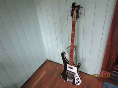 1978 Rickenbacker bass guitar 4001 Jet Glo black with original case