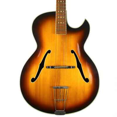 1967 Hofner President Florentine 66 Acoustic Archtop 5115-05 Brunette Sunburst