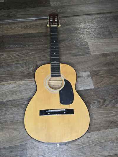 VINTAGE HARMONY PARLOR ACOUSTIC GUITAR H5422 FOR PARTS OR REPAIR