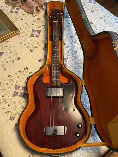 Vintage 1968 Gibson EB-0 Electric Bass Guitar W /  Original Hard Case