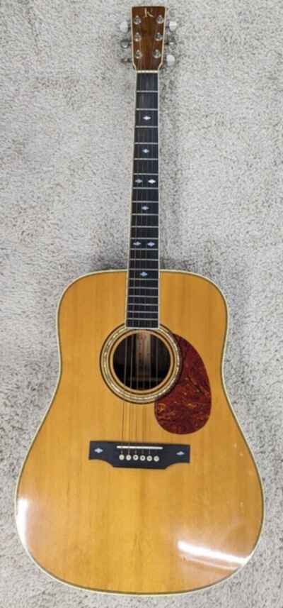 B C. Rich Model B-38 Natural Acoustic Guitar from the mid 1970