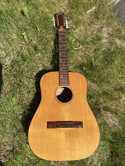Goya Levin TS4 12 String Acoustic Guitar Project. Solid Mahogany, maple