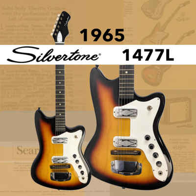 1965 Silvertone 1477L Harmony H15 Silhouette Bobkat