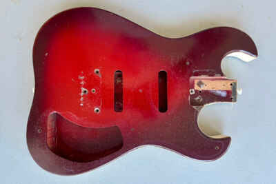 Silvertone Model 1457 Red Sparkle Burst Body ONLY (Danelectro)