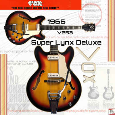 1966 VOX Super Lynx Deluxe - Sunburst