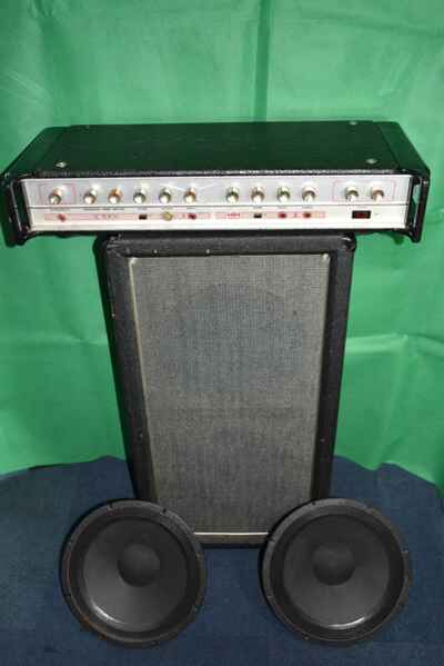 1970s Spring Verb Amplifier HH IC100L+Twin Speaker 100W Cabinet+2 Drive Units