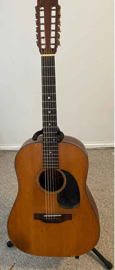 1969 Martin 12 string acoustic guitar