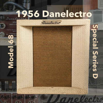 1956 Danelectro Special Series D Model 68 Amplifier with Slip Cover