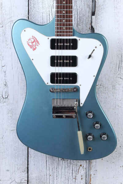 Gibson Vintage 1966 Non-Reverse Firebird III Re-Fin Re-Build Pelham Blue w Case