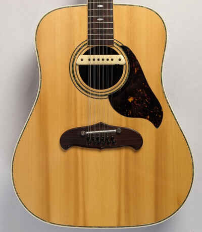 Ventura V-14 12-string Dreadnaught Acoustic Guitar, Vintage Early 1970s