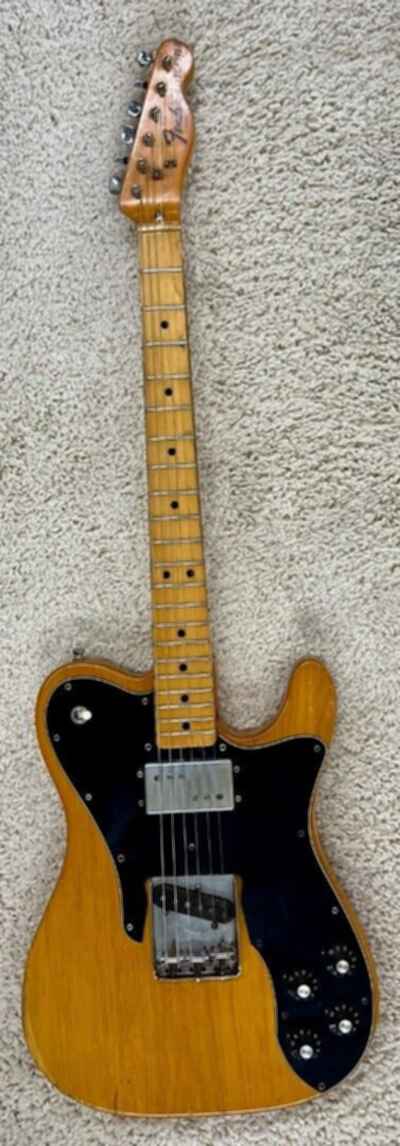 1973 Fender Telecaster Custom electric guitar in Natural with Hardshell Case