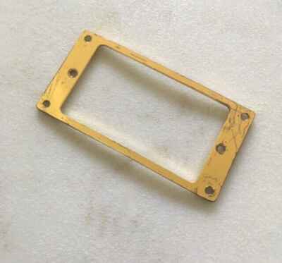 Gold Pickup Humbucker Ring Mount Gibson LP CURVED Bottom METAL Non Slanted OLD