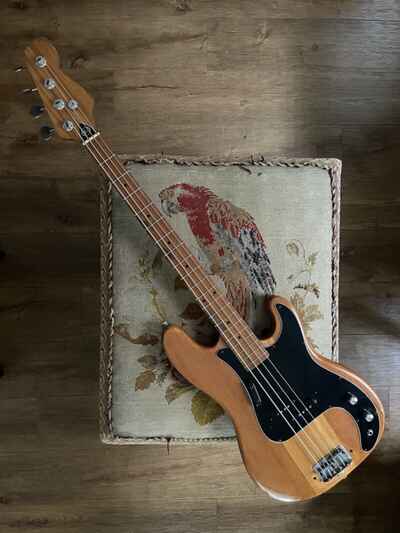 Kay KB-24 Precision Bass Vintage Late 60s Natural Finish Solid Wood Japan MIJ