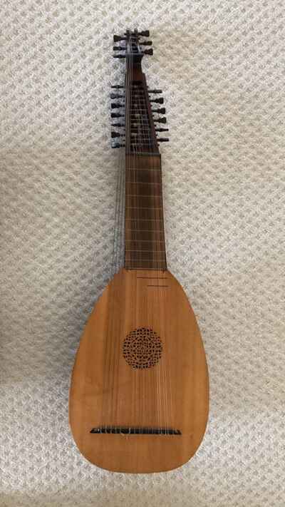 Vintage Archlute, late 1970s. Baroque Renaissance Lute Guitar Theorbo Chitarrone