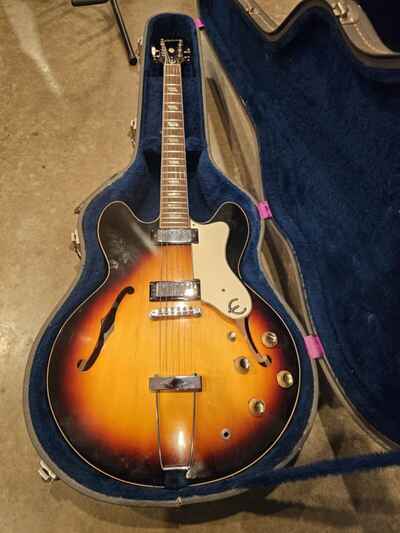 Epiphone E360td 1962 Sunburst W Case No Reserve Auction