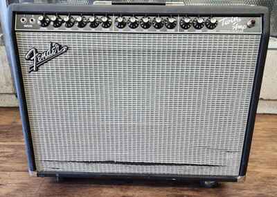 Vintage 1990s Fender Twin Amp 2 x 12" Tube Combo Amplifier Amp