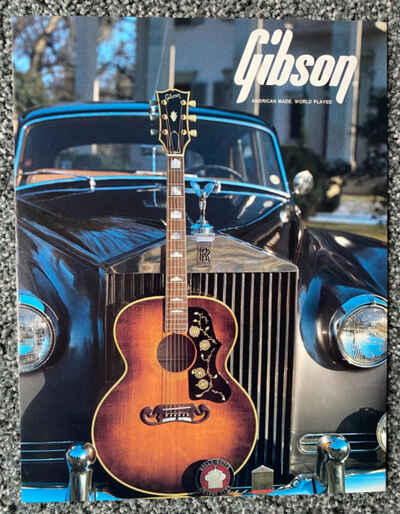 Gibson "AMERICAN MADE. WORLD PLAYED " - 1986 Brochure of Acoustic Instruments