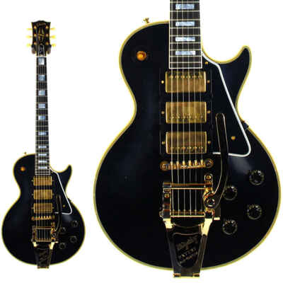 1957 Gibson MURPHY LAB Aged 57 Les Paul Custom 3 Pickup Black Beauty Bigsby 2024