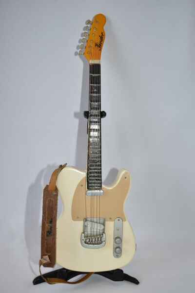 Vintage 1963 fender Telecaster White Electric Wooden Model Guitar W /  Stand