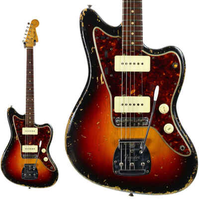 1961 Fender Jazzmaster | Original Vintage Guitar, Slab-Board, Sunburst!