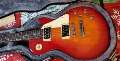 Vintage Epiphone Les Paul Model 100 ELECTRIC GUITAR Cherry Burst &Hardcover Case