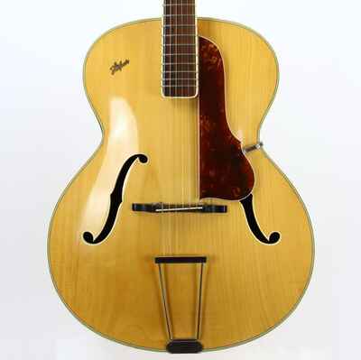 1958 Hofner 456 Archtop Guitar Natural Blonde | Highly Figured Maple