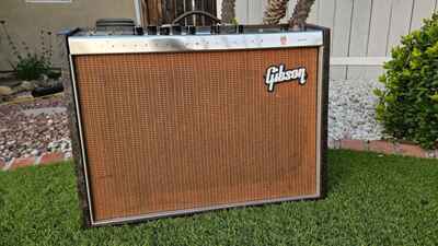 1963 Gibson Crestline Invader GA30 RVT Amplifier with Reverb & Tremolo