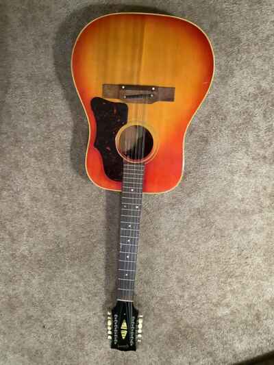 Used Gibson  /  1960??s  B-45-12 Sunburst Acoustic, 12 string Guitar