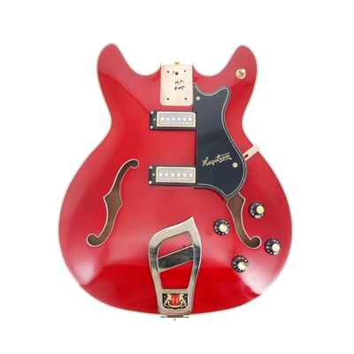 Hagstrom 67 Viking II Hollowbody Body Red Finish Fully Loaded