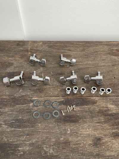 Vintage 1980??s Guild Tuners For Skyhawk X-79 Guitar Complete Set W /  Screws NICE