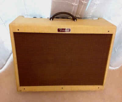 Fender Blues Deluxe Amplifier Vintage Style Tweed Covering Perfect Working Order