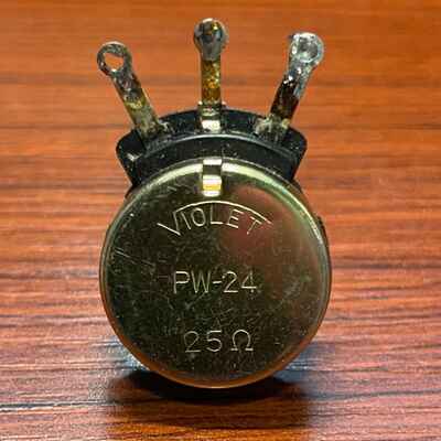 Vintage Violet 25 Ohm Potentiometer Teisco Univox Ventura Aria Shin Ei Japan